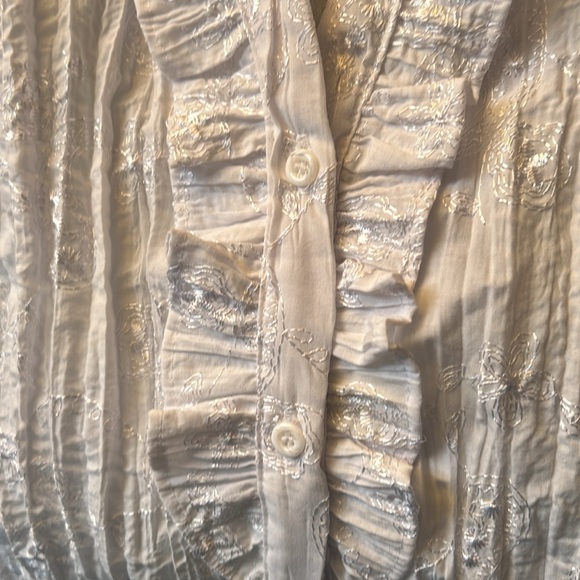 UNIQUE WHITE DRESS OR CASUAL TOP 2X - Picture 3 of 8